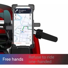 Panada Bisiklet Motosiklet Darbeye Dayanıklı Navigasyon Telefon Tutucu (Yurt Dışından)