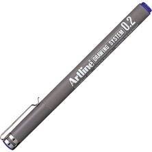Artline : Drawing System Teknik Çizim Kalemi : 0,2 mm : Mavi