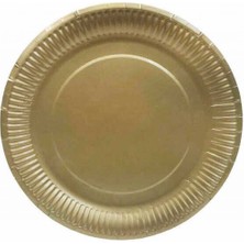 Hayaller Dükkanı Tabak Karton Altın 23 cm Pk:8 Yen