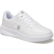 Lumberjack Beyaz Erkek Spor Ayakkabı Suni Deri Düz Taban ile Rahat Kullanım