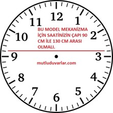 60 cm Saat Mekanizması 60 cm Yelkovan