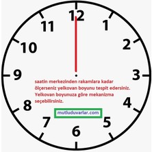 Duvar Saati Mekanizması Büyük Boy Akrep Yelkovan Motor Toptan