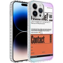 Kilifone - iPhone 13 Pro Max - Kılıf Kenarlı Renkli Desenli Elegans Silikon Kapak