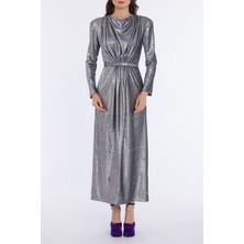 Qui Prive Kadın Velora Midi Shine Elbise 11294