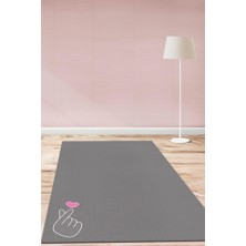 Homshtag K-pop Hareketi Pamuklu Dokuma Tabanlı Yıkanabilir Kaymaz Dekoratif Halı