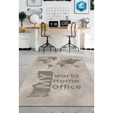 Homshtag Koyu Renkli Halı Ofis Halısı Pamuklu Dokuma Tabanlı Yıkanabilir Dekoratif Home Office Halı