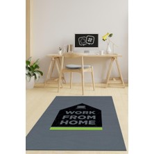 Homshtag Koyu Renkli Ofis Halısı Yazılı Halı Pamuklu Dokuma Yıkanabilir Düz Renk Home Office Halısı