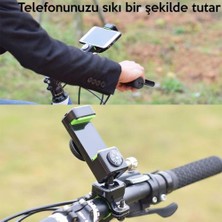 Coofbe Bisiklet, Scooter Gidon Uyumlu Pusulalı Telefon Tutucu, 4-6 Inch Boyut Esnek Telefon Tutucu