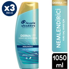 Head&Shoulders Dermaxpro Nemlendirici Kepek Karşıtı Şampuan Kuru Saç Derisi İçin 350 ml x3