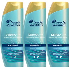 Head&Shoulders Dermaxpro Nemlendirici Kepek Karşıtı Şampuan Kuru Saç Derisi İçin 350 ml x3