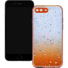 Smart Tech Apple iPhone 7/8 Plus Simli Şeffaf Sert Slikon Kılıf