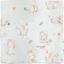 Baby Laurel Organics Lovely Bunny-Organik Müslin Örtü 100X100