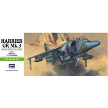 Hasegawa B6 00236 1/72 Harrier Gr. Mk.3 Savaş Uçağı Demonte Plastik Maketi
