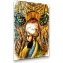 Glass Art Fatih Sultan Mehmet Dikey Cam Tablo
