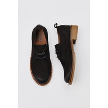 Bueno Shoes Siyah Nubuk Kadın Klasik Ayakkabı