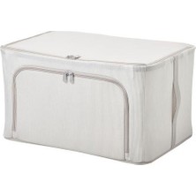 IKEA Saklama-Düzenleme Kutusu Beyaz-Gri Çizgili Model 34X51X28 cm