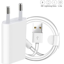 Qiqoox Lightning To USB Şarj Cihazı 5W Apple Iphone 5 6 7 8 x Plus S Max Uyumlu Şarz Aleti