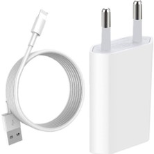 Qiqoox Lightning To USB Şarj Cihazı 5W Apple Iphone 5 6 7 8 x Plus S Max Uyumlu Şarz Aleti