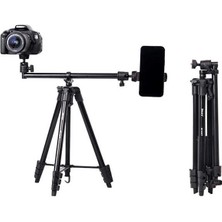 Jmary KP2207 Profesyonel Tripod 4 Farklı Yükseklik Ayarı 133 cm 360 Derece Dönebilen Başlık