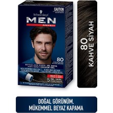 Schwarzkopf Men Perfect Erkek Saç Boyası 80 - Kahve Siyah 3 Adet