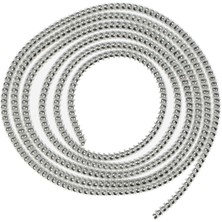 Spelt Kablo Kordon Koruyucu Spiral Sarma Kılıf Koruma Silver Shine