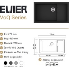 Evier Granit Eviye VoQ Series White (Beyaz)