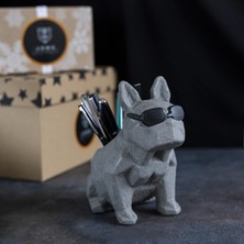 Jomo Tasarım French Bulldog Köpek Kalemlik Siyah Gözlük