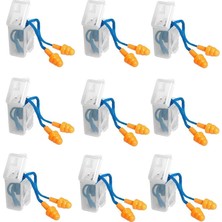 Kafenn Kulak Tıkacı Kordon Ipli Hijyenik Koruma Kutulu Paket 9 Adet