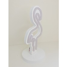 Leon Işık Ledli Flamingo Gece Lambası Özel Neon Işıklı (28*14 cm )