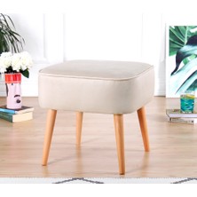 Lorence Home Bolien Puf - Krem