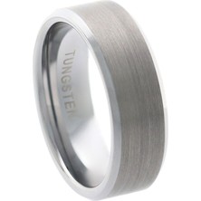 Celikchi Erkek Tungsten Gümüş Renk Yüzük