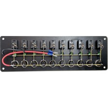 Kartal Marin Sealüx Dikey  Switch Panel Izoleli 10 Lu Dikey