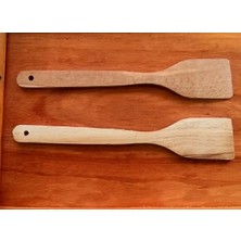 AhşapMadeni Gürgen Spatula 30 cm 2 Adet