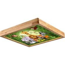 Wood Design World Ahşap Çerçeve Çocuk Odası LED Aydınlatma