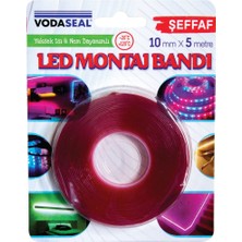 Vodaseal Led Montaj Bandı - Şeffaf - 10 mm X 5mt