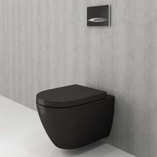 Bocchi Venezia Rimless Asma Klozet Mat Siyah