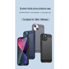 Lanze Direct iPhone 14 / 14 Pro / 14 Pro Max Silikon Yumuşak Telefon Kılıfı + Ekran Koruma Filmi - Mavi (Yurt Dışından)