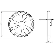 Iz Yapı Asma Klozet Montaj Seti 25 Mm