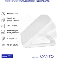 Plodna House Canto Kare Form Yavaş Kapanan Klozet Kapağı