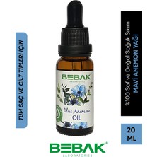 Bebak %100 Saf ve Doğal Soğuk Sıkım Mavi Anemon Yağı 20 ml