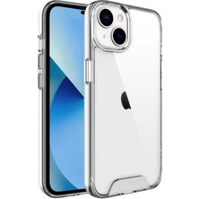 CoverZone Apple iPhone 14 Plus ile Uyumlu Kılıf Gard Silikon Darbe Emici Koruma Şeffaf