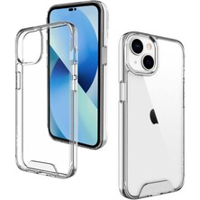 CoverZone Apple iPhone 14 Plus ile Uyumlu Kılıf Gard Silikon Darbe Emici Koruma Şeffaf