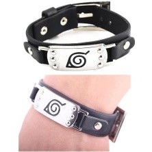 Hd Marketim Bileklik Naruto Cosplay Aksesuarları Suni Deri Sembol Bilezik Bileklik
