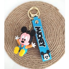 Hd Marketim Mickey Mouse Silikon Anahtarlık Çanta Süsü Oyuncak Araba Süsü