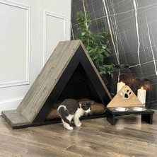 Odun Concept Kedi Evi - Ahşap - Trigon Soft