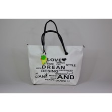 Liva 2436 Büyük Boy Kadın El,omuz Çantası Günlük Çanta - Liva - 2436 - Beyaz