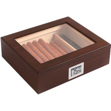 Falconetti Kahverengi Camlı Dijital Humidor Puro Kutusu RC37