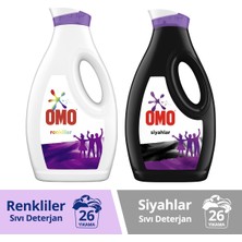 Omo Sıvı Deterjan Color 1690 ml + Omo Black 1690 ml