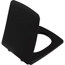Vitra Metropole 122-070-009 Slim Soft Yavaş Kapanır Klozet Kapağı, Siyah