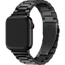 Nezih Case Watch Seri 5/6/7/8/9/se 38/40/41mm Seri 10 42 / Seri 11 42mm Uyumlu Paslanmaz Çelik Klipsli Ayarlanır Pim Metal Kordon